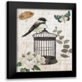 thumbnail image 1 of Nan 15x18 Black Modern Framed Museum Art Print Titled - Vintage Menagerie I, 1 of 5