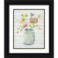 thumbnail image 1 of Nan 15x18 Black Ornate Wood Framed with Double Matting Museum Art Print Titled - Soft Bouquet II, 1 of 4