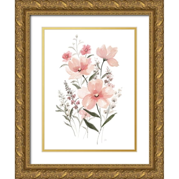 Nan 15x18 Gold Ornate Wood Framed with Double Matting Museum Art Print Titled - Springs Eden II