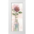 thumbnail image 1 of Nan 15x32 White Modern Wood Framed Museum Art Print Titled - Vintage Bottle Dahlia, 1 of 4