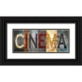 thumbnail image 1 of Nan 18x10 Black Ornate Wood Framed with Double Matting Museum Art Print Titled - Cinema, 1 of 4