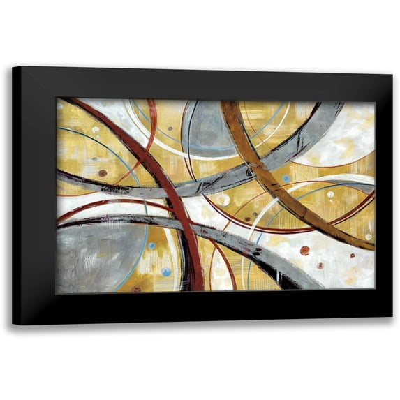 Nan 18x13 Black Modern Framed Museum Art Print Titled - Swishes