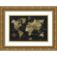 thumbnail image 1 of Nan 18x13 Gold Ornate Wood Framed with Double Matting Museum Art Print Titled - Golden World, 1 of 4