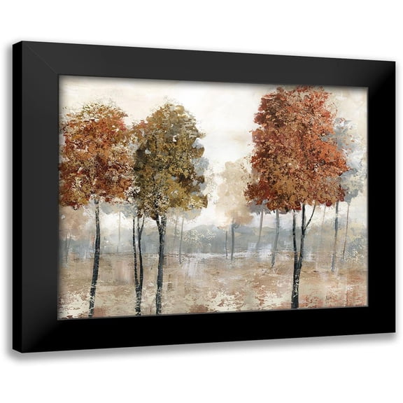 Nan 18x15 Black Modern Framed Museum Art Print Titled - Trees of Copper Mountain