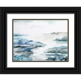 thumbnail image 1 of Nan 18x15 Black Ornate Wood Framed with Double Matting Museum Art Print Titled - Estuary II, 1 of 4
