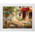 thumbnail image 1 of Nan 18x15 White Modern Wood Framed Museum Art Print Titled - Cafe Afternoon, 1 of 4