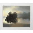 thumbnail image 1 of Nan 18x15 White Modern Wood Framed Museum Art Print Titled - Misty Morning, 1 of 4