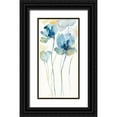 thumbnail image 1 of Nan 18x32 Black Ornate Wood Framed with Double Matting Museum Art Print Titled - Wildflower Blues II, 1 of 4