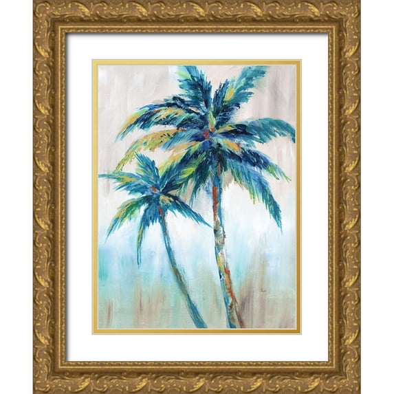 Nan 19x24 Gold Ornate Wood Framed with Double Matting Museum Art Print Titled - Bright Breeze II