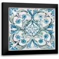 thumbnail image 1 of Nan 20x20 Black Modern Framed Museum Art Print Titled - Carribean Tile I, 1 of 5