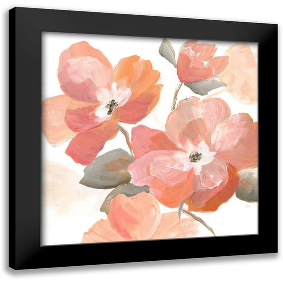 Nan 20x20 Black Modern Framed Museum Art Print Titled - Coral Fantasy I
