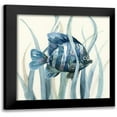 thumbnail image 1 of Nan 20x20 Black Modern Framed Museum Art Print Titled - Fish in Seagrass I, 1 of 5