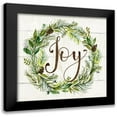 thumbnail image 1 of Nan 20x20 Black Modern Framed Museum Art Print Titled - Joy Wreath, 1 of 5