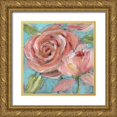thumbnail image 1 of Nan 20x20 Gold Ornate Wood Framed with Double Matting Museum Art Print Titled - Blushing Coral Beauties, 1 of 4