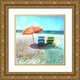 thumbnail image 1 of Nan 20x20 Gold Ornate Wood Framed with Double Matting Museum Art Print Titled - Color Tint Sea, 1 of 4