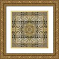 thumbnail image 1 of Nan 20x20 Gold Ornate Wood Framed with Double Matting Museum Art Print Titled - Kaleidoscope Tribal, 1 of 4