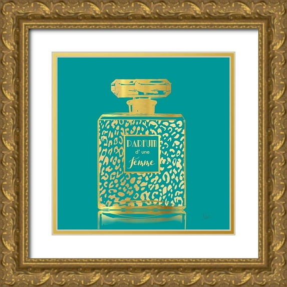 Nan 20x20 Gold Ornate Wood Framed with Double Matting Museum Art Print Titled - Pafum d Une Femme