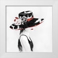 thumbnail image 1 of Nan 20x20 White Modern Wood Framed Museum Art Print Titled - Red on Black I, 1 of 4
