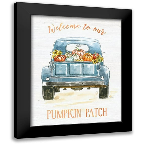 Nan 20x24 Black Modern Framed Museum Art Print Titled - Pumpkin Patch