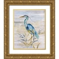 thumbnail image 1 of Nan 20x24 Gold Ornate Wood Framed with Double Matting Museum Art Print Titled - Blue Heron II, 1 of 4