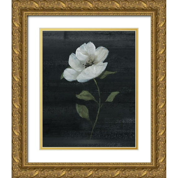 Nan 20x24 Gold Ornate Wood Framed with Double Matting Museum Art Print Titled - Country Botanical II