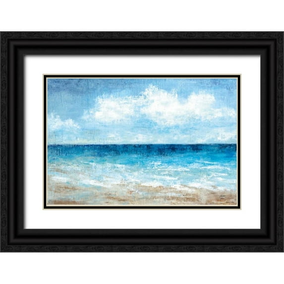 Nan 24x17 Black Ornate Wood Framed with Double Matting Museum Art Print Titled - Fair Weather