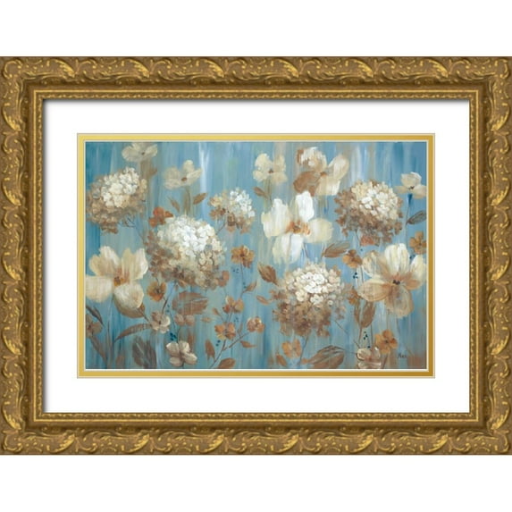 Nan 24x17 Gold Ornate Wood Framed with Double Matting Museum Art Print Titled - Garden Fair