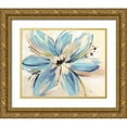 thumbnail image 1 of Nan 24x20 Gold Ornate Wood Framed with Double Matting Museum Art Print Titled - Touch of Blue II, 1 of 4