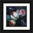thumbnail image 1 of Nan 26x26 Black Ornate Wood Framed with Double Matting Museum Art Print Titled - Masterpiece Tulips, 1 of 4