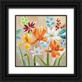 thumbnail image 1 of Nan 26x26 Black Ornate Wood Framed with Double Matting Museum Art Print Titled - Modern Garden III, 1 of 4