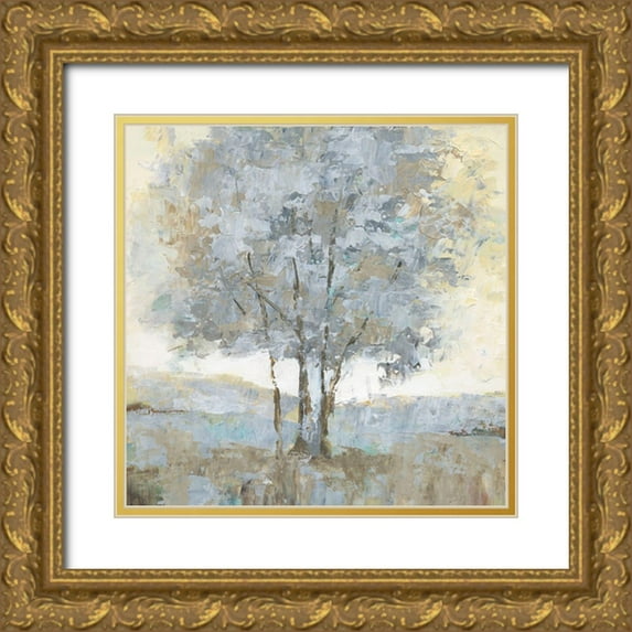 Nan 26x26 Gold Ornate Wood Framed with Double Matting Museum Art Print Titled - Soft Sentinel I