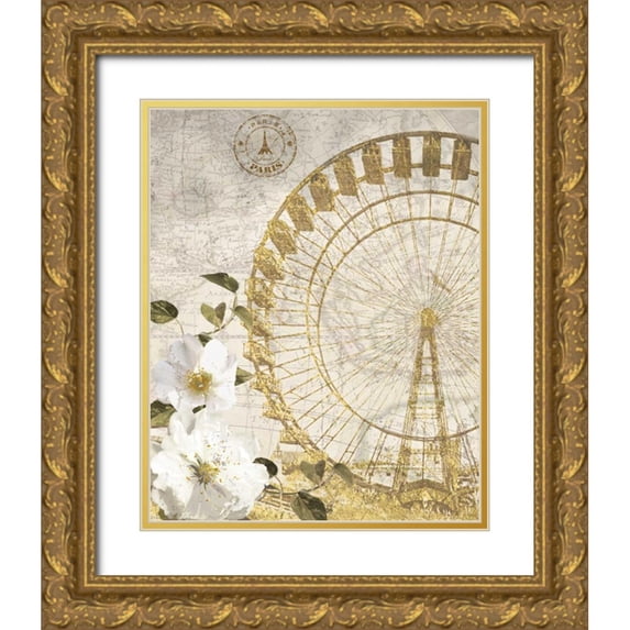 Nan 26x32 Gold Ornate Wood Framed with Double Matting Museum Art Print Titled - Cest La Vie