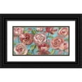 thumbnail image 1 of Nan 32x18 Black Ornate Wood Framed with Double Matting Museum Art Print Titled - Peaches and Cream, 1 of 4