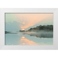 thumbnail image 1 of Nan 32x23 White Modern Wood Framed Museum Art Print Titled - Sunset Cove, 1 of 4