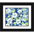 thumbnail image 1 of Nan 32x26 Black Ornate Wood Framed with Double Matting Museum Art Print Titled - Modern Garden V, 1 of 4
