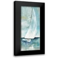 thumbnail image 1 of Nan 8x14 Black Modern Framed Museum Art Print Titled - Simply Sailing I, 1 of 5