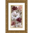 thumbnail image 1 of Nan 9x14 Gold Ornate Wood Framed with Double Matting Museum Art Print Titled - Transient Garden Reds I, 1 of 4