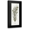 thumbnail image 1 of Nan 9x18 Black Modern Framed Museum Art Print Titled - Plume Neutral I, 1 of 5