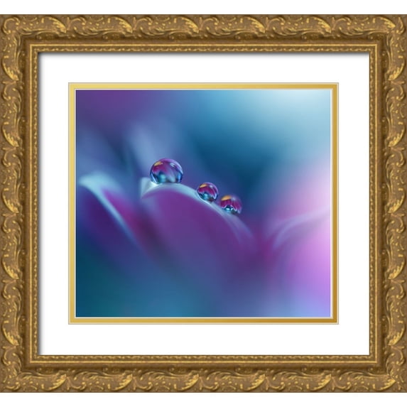 Nan, Juliana 13x12 Gold Ornate Wood Framed with Double Matting Museum Art Print Titled - Memories Of Sea..III