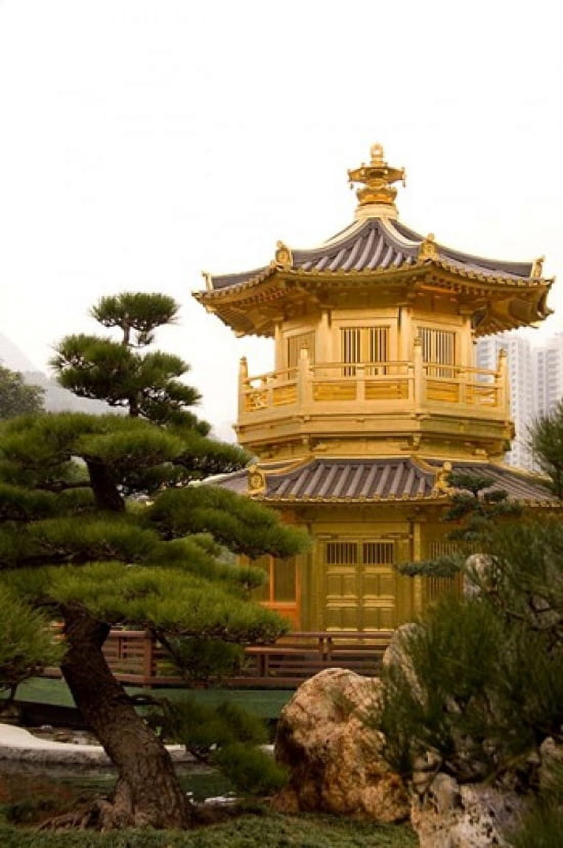 Nan Lian Garden Perfection Pavillion Hong Kong China Canvas Art - Cindy Miller Hopkins DanitaDelimont (11 x 17)