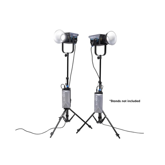 Nanlite FC-500B Bi-Color LED Spotlight 2-Light Kit with Softboxes and Rolling Case
