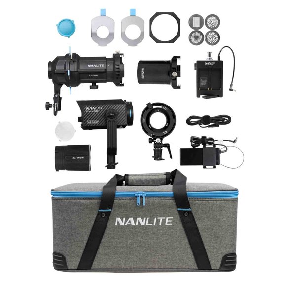 Nanlite Forza 60C 88W RGBLAC LED Spotlight with Projection Attachment Kit