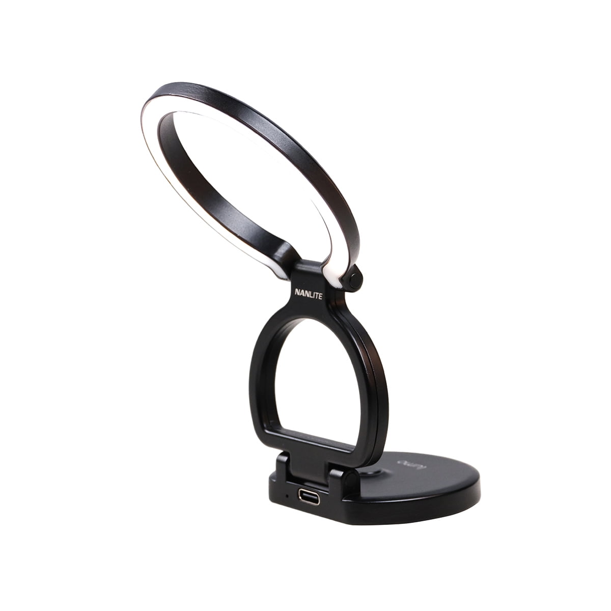 Nanlite Lumo Bi-Color LED Ring Light with Stand for Smartphone, Polar Black