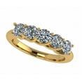 thumbnail image 1 of Nana 10 Karat Yellow Gold Lucita 5 Stone Pure Brilliance Zirconia Simulated Diamond Band - Size 11, 1 of 7