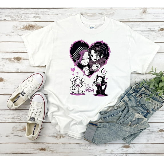 Nana Anime Merch Nana Osaki Manga Ai Yazawa Shojo T-Shirt unisex up to 5XL