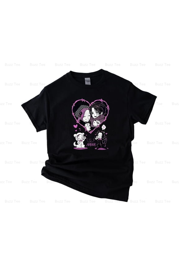 Nana Anime Merch Nana Osaki Manga Shoujo Punk Rock Fan Gift New Unisex T-Shirt, up to 5XL
