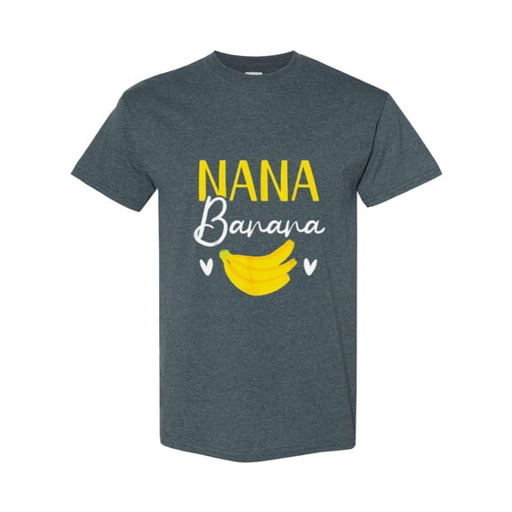 Nana Banana Funny Grandmother Fruit Pun T-Shirt, for men & women, up to size 5XL