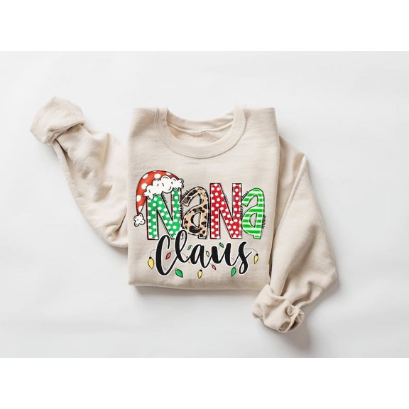 Nana Claus Gift Sweatshirt, Nana Christmas Sweatshirt, Nana Claus Sweatshirt, Nana Claus Christmas Sweater, Family Claus Sweatshirt
