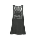 thumbnail image 1 of Nana Claus Women's Fashion Sleeveless Flowy Racerback Workout Yoga Tank Top Charcoal Grey Medium, 1 of 3