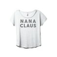 thumbnail image 1 of Nana Claus Women's Fashion Slouchy Dolman T-Shirt Tee Heather White Large, 1 of 3